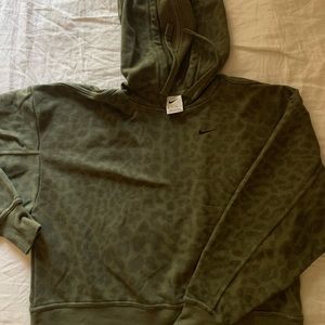 Nike cheetah print green hoodie